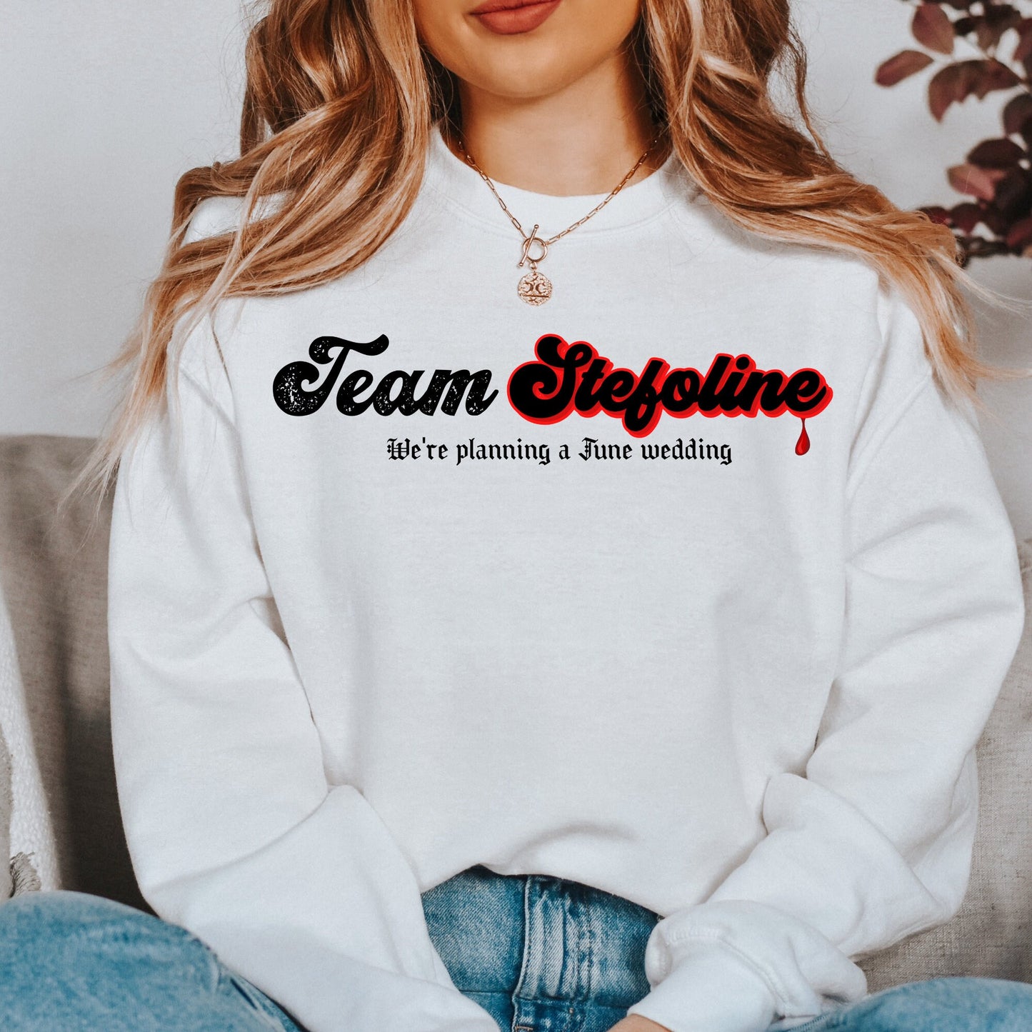 Team Stefoline Sweatshirt, TVD sweatshirt, Tvd merch, TVD apparel, Stefan Salvatore, The Vampire diaries, TVD fan gift