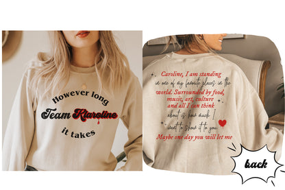 Team Klaroline Sweatshirt, TVD sweatshirt, Tvd merch, TVD apparel, Klaus Mikaleson, The Vampire diaries, TVD gift