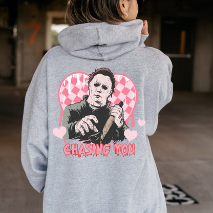 Horror Valentine's Day Sweatshirt, Michael Meyers Sweatshirt, Horror Hoodie, Bloody Valentine Halloween Sweatshirt, Halloween Hoodie