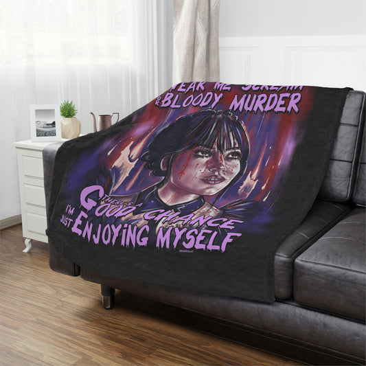 Wednesday Addams Blanket, Wednesday Addams kids blanket, Wednesday Addams, Nevermore Academy, Nevermore, Wednesday Addams merch