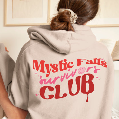 Mystic Falls Hoodie, TVD Hoodie, The Vampire Diaries, Tvd merch, Tvd apparel, Tvd fan gift, The Salvatore Brothers, Damon Salvatore