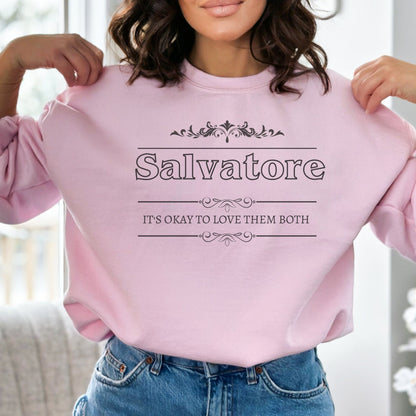 TVD Sweatshirt, Salvatore Sweatshirt, Tvd fan gift, The Vampire Diaries, TVD merch, Tvd apparel