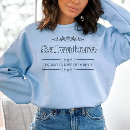 TVD Sweatshirt, Salvatore Sweatshirt, Tvd fan gift, The Vampire Diaries, TVD merch, Tvd apparel