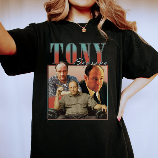 Tony Soprano Vintage T-Shirt, Gift For Women and Man Unisex T-Shirt, Sopranos T-shirt, 90s vintage tee