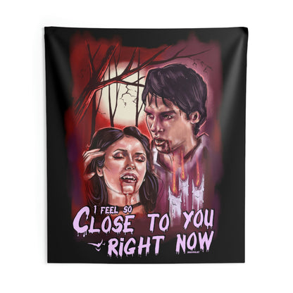 TVD Indoor Tapestry, TVD merch, The Vampire Diaries, Tvd gift, Damon Salvatore, Elena Gilbert, Tvd home decor, Team Delena