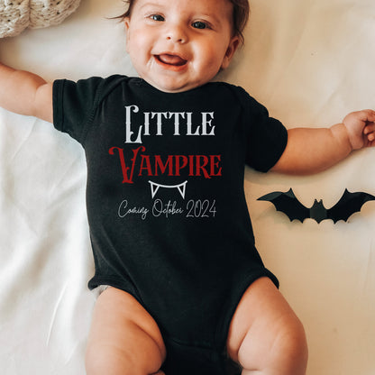 Personalized Vampire Baby Onesie, Vampire Baby Gift, Halloween Baby, Spooky Baby Shower Gift, Goth Mom Gift, Horror Onesie Halloween Onesie