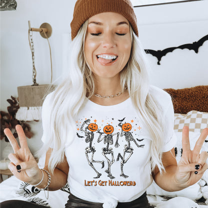 Pumpkin Skeleton shirt, Halloweird, Halloween retro tee, Halloween Skeleton, Fall Halloween shirt, Spooky shirt, Fall oversized tee