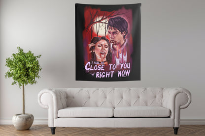 TVD Indoor Tapestry, TVD merch, The Vampire Diaries, Tvd gift, Damon Salvatore, Elena Gilbert, Tvd home decor, Team Delena