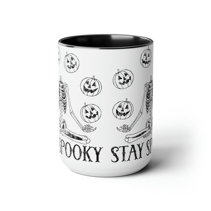 Halloween Mug, Spooky Season Mug, Pumpkin Mug, Skeleton Mug, Stay Spooky Mug, Horror Mug, Halloween gift