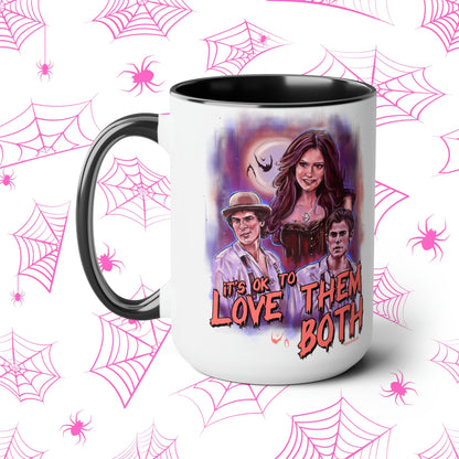 TVD Mug, The Vampire Diaries Mug, Damon Salvatore Mug, Stefan Salvatore Mug, TVD merch, Tvd Gift, Katherine Pierce