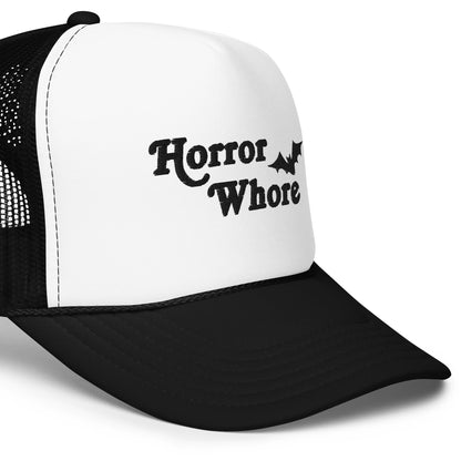 Halloween Trucker Hat, Embroidered, Horror Hat, Retro Fall Hat