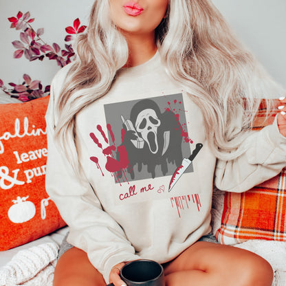 Ghostface Hoodie, No you hang up, Scream Movie Fan, Ghostface Hoodie, 90s Horror Hoodie, 90s slasher fan, Halloween Hoodie