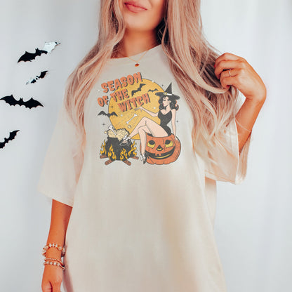 Halloween Sweatshirt, Retro witch crewneck, Salem witches Halloween, Witchy clothing, Halloween costume, Witch Shirt, Season of the witch