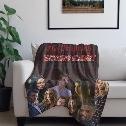 The Originals Blanket, TVD watching Blanket, TVD merch, Tvd fan gift, The Vampire diaries, Damon Salvatore blanket, Klaus Mikaelson