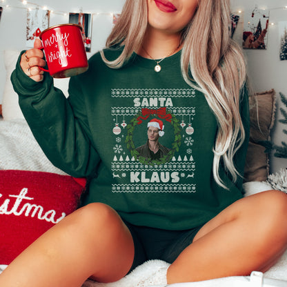 Vampire Diaries Sweatshirt, TVD Ugly Christmas Sweater, TVD Xmas gift, Klaus Mikaelson, TVD fan gift, Santa Klaus