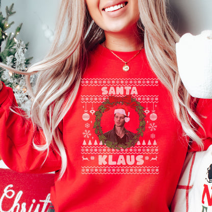 Vampire Diaries Sweatshirt, TVD Ugly Christmas Sweater, TVD Xmas gift, Klaus Mikaelson, TVD fan gift, Santa Klaus