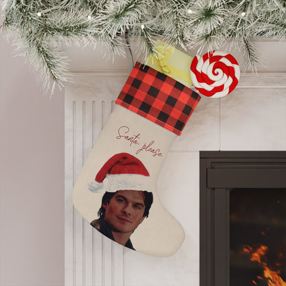 TVD xmas stocking, Damon Salvatore stocking, Damon Salvatore xmas gift, tvd merch, tvd fan gift, tvd xmas, Damon Salvatore merch