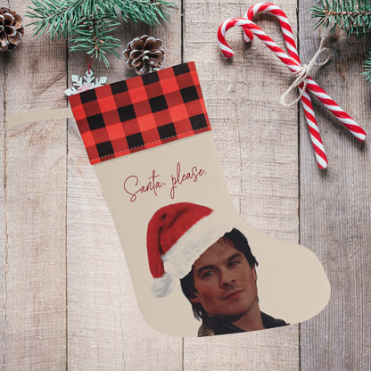 TVD xmas stocking, Damon Salvatore stocking, Damon Salvatore xmas gift, tvd merch, tvd fan gift, tvd xmas, Damon Salvatore merch