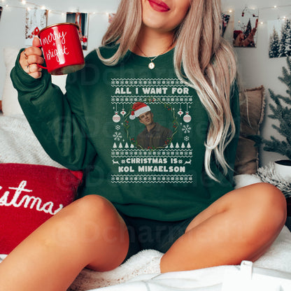 Kol Mikaelson Sweatshirt, TVD Ugly Christmas Sweater, TVD Xmas gift, TVD fan gift, Salvatore Brothers, tvd merch, mystic falls