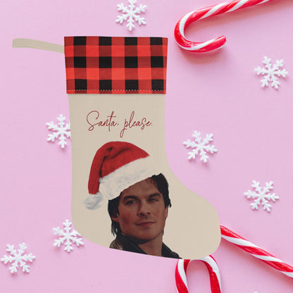 TVD xmas stocking, Damon Salvatore stocking, Damon Salvatore xmas gift, tvd merch, tvd fan gift, tvd xmas, Damon Salvatore merch