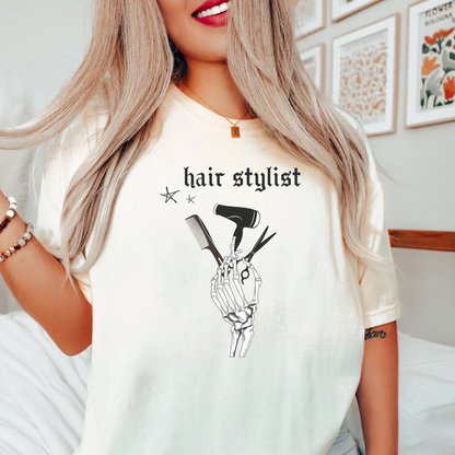 Hair Stylist shirt, Spooky Hair dresser shirt, Hair Stylist gift, Trendy oversized T-shirt for hair stylist, Hair witch shirt